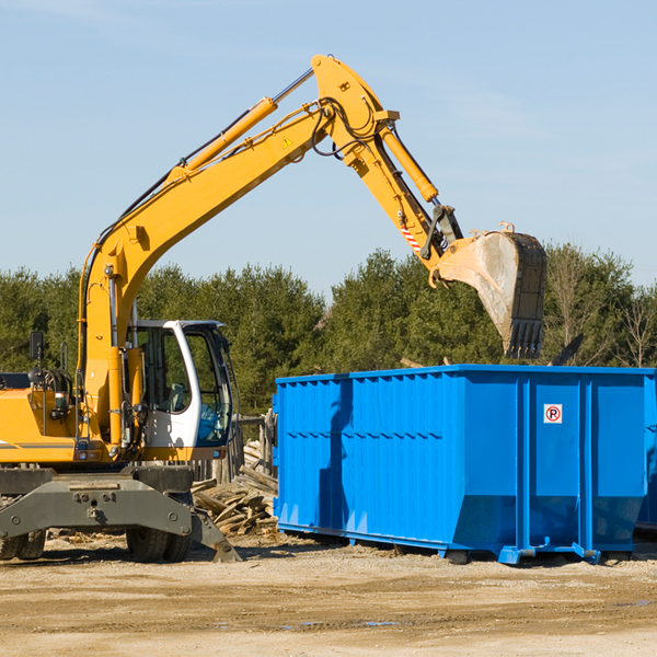 are there any restrictions on where a residential dumpster can be placed in Seven Hills CO